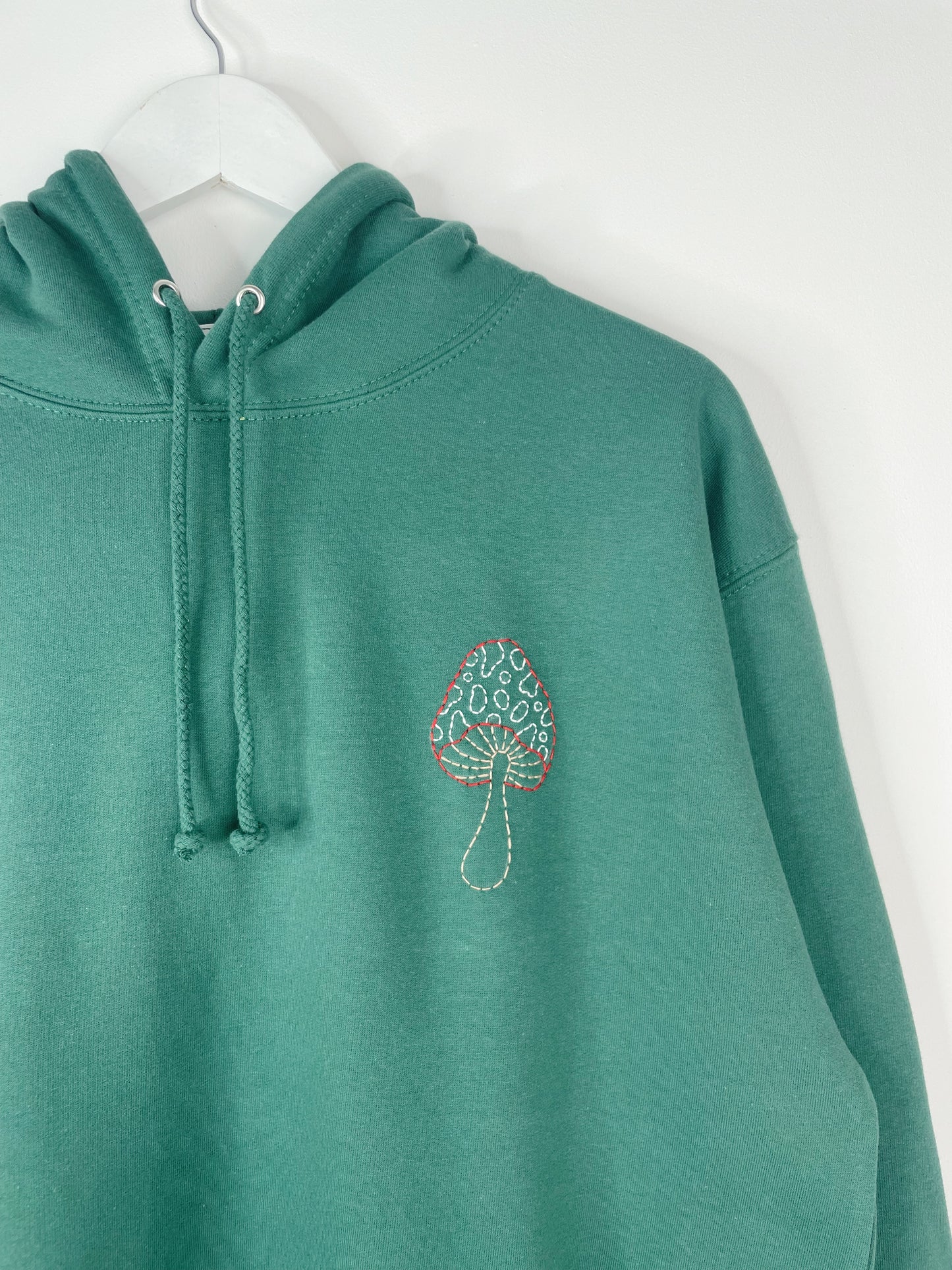 Mushroom - Hand Embroidered Unisex Hoodie