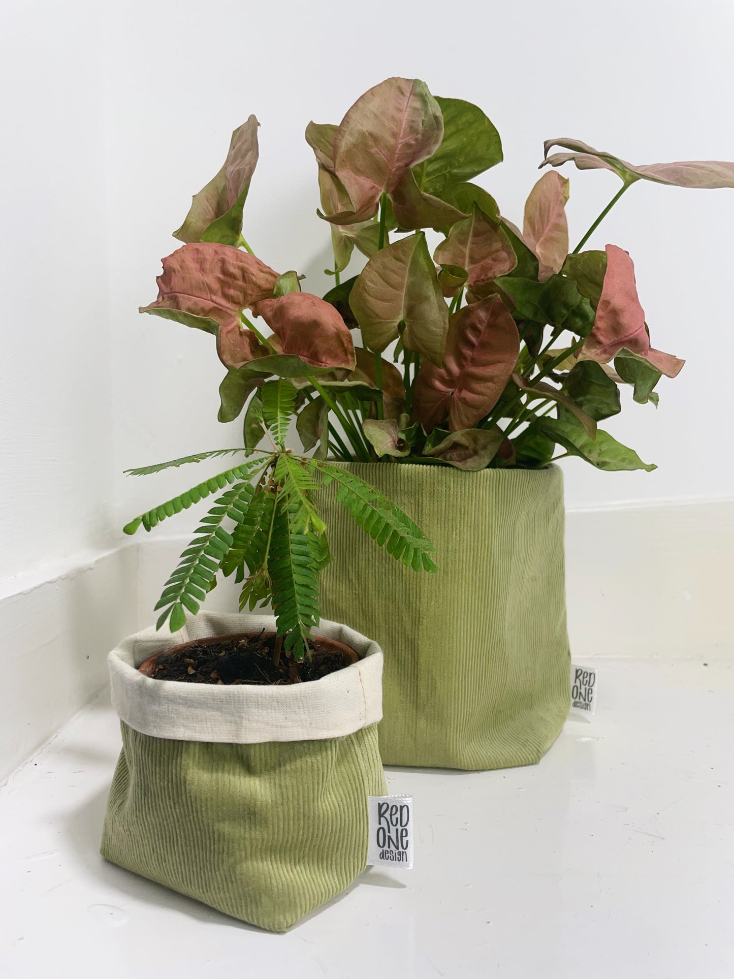 Handmade Corduroy Indoor Plant Pot Cover | Cord Houseplant Pot Sleeve