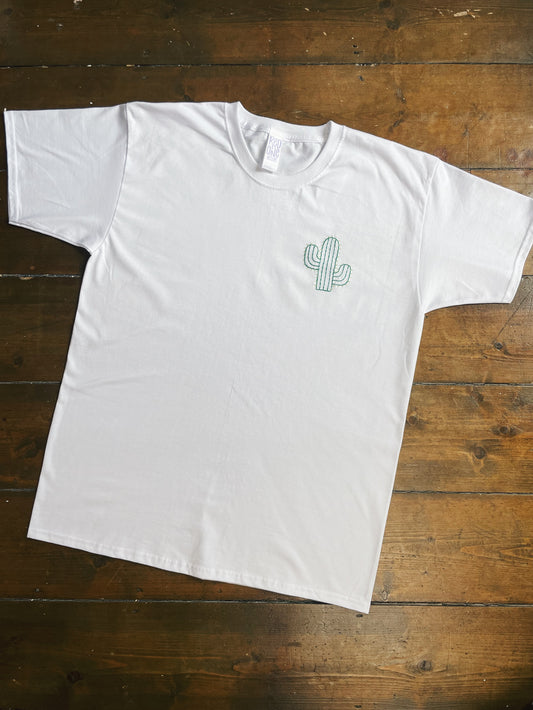 Cactus - Hand Embroidered Unisex T-Shirt