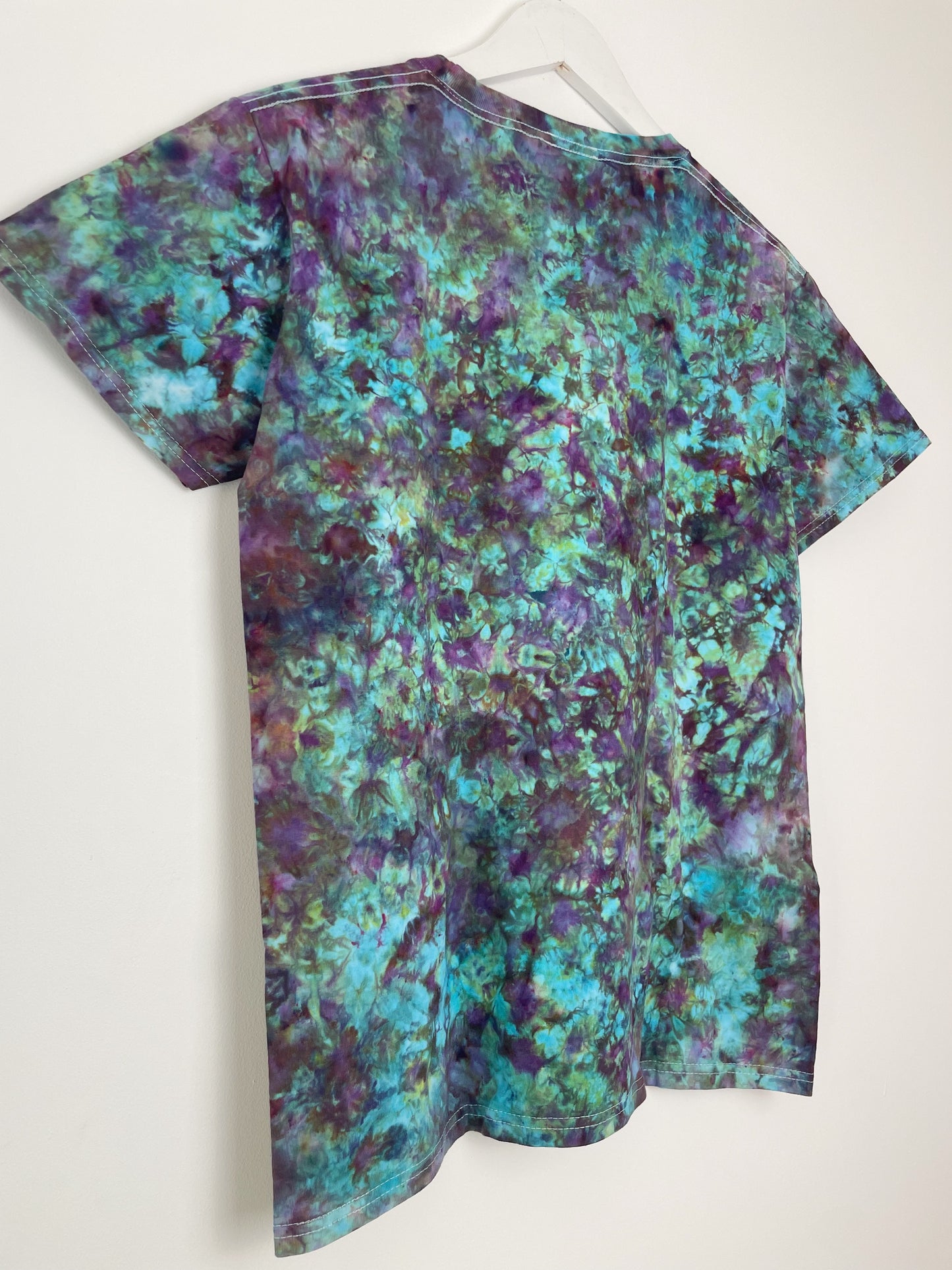 S | Blue Purple Ice Dye T-Shirt