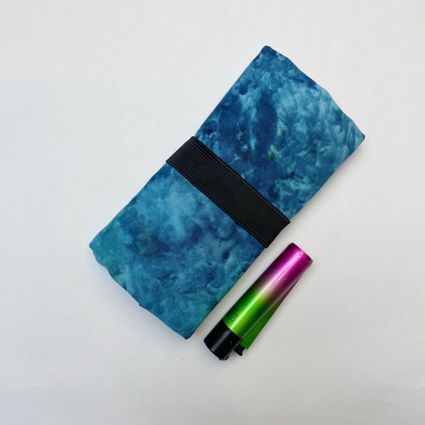 Handmade Ocean Blue Ice Dye Tobacco Pouch