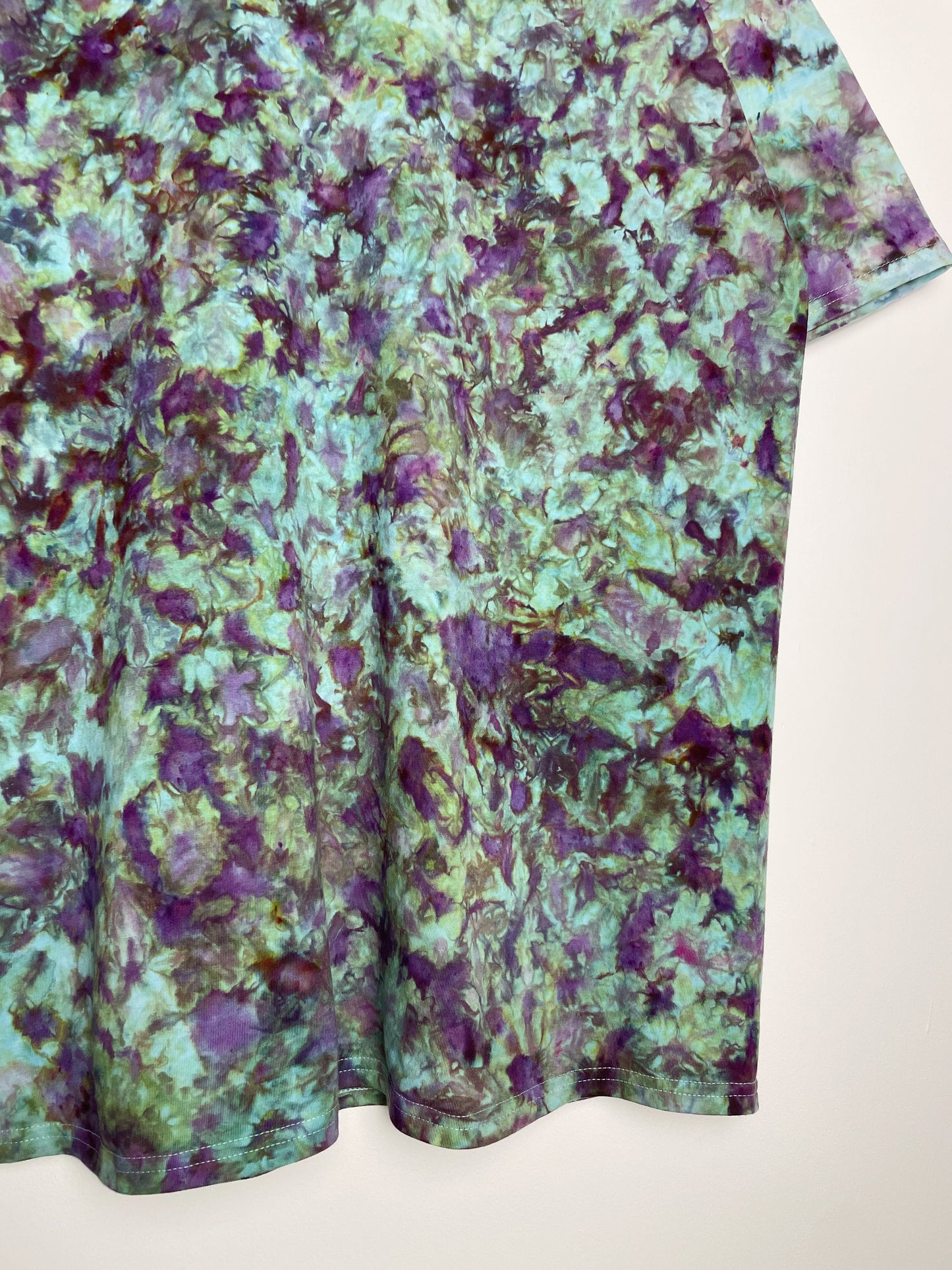 XL | Ice Dye Amethyst Jungle Hand Dyed Ice Tie Dye T-Shirt