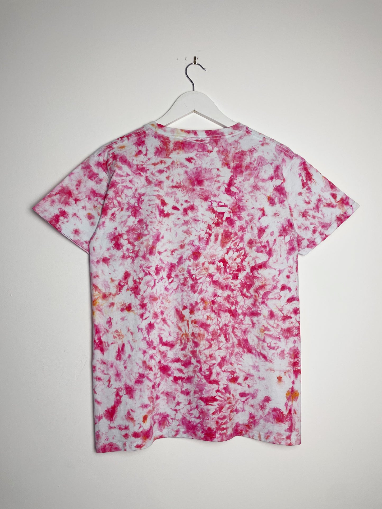 S | Ice Dye Pink Hand Dyed Ice Tie Dye T-Shirt