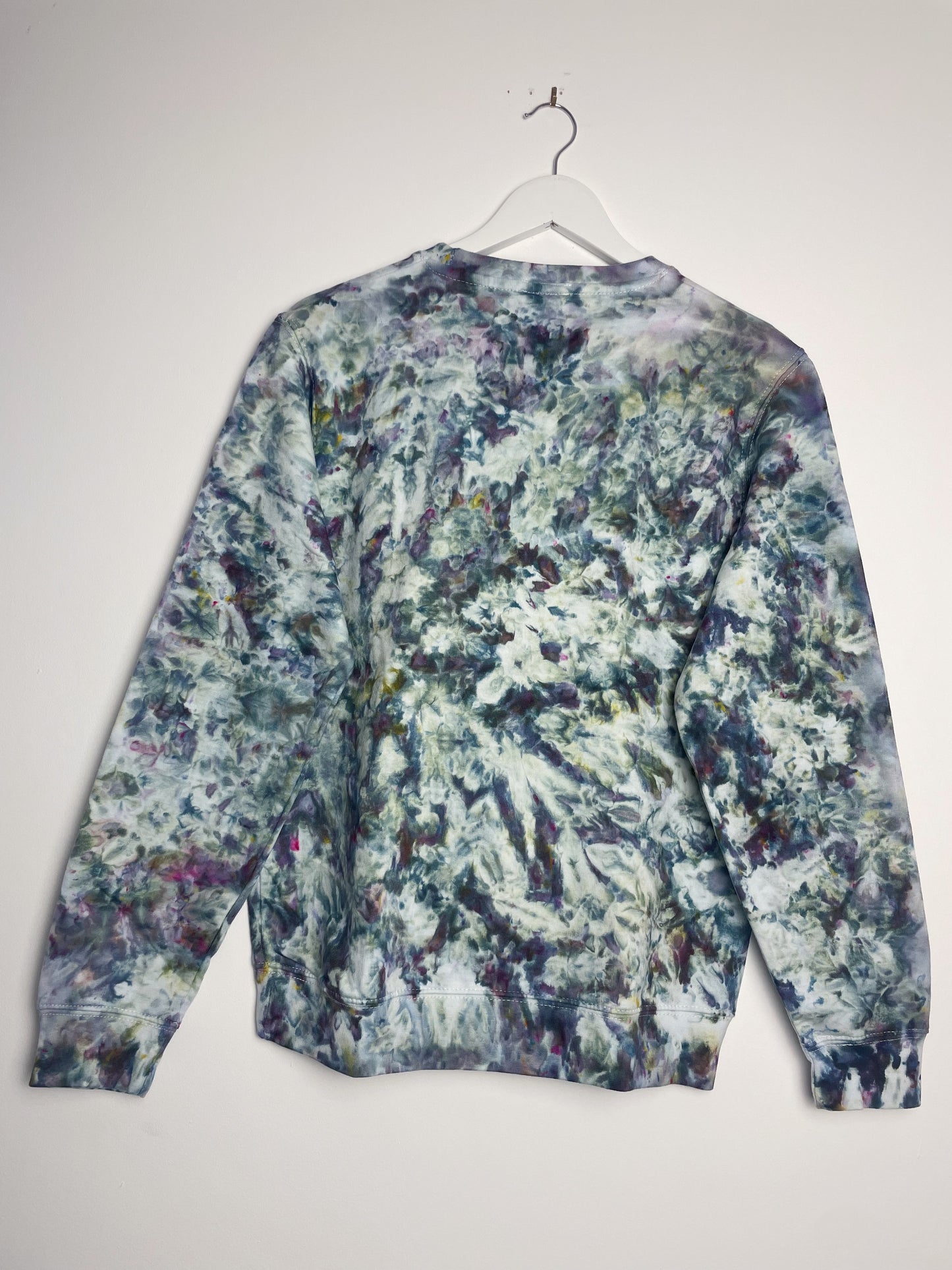 S | Ice Dye Cosmic Black Hand Dyed Sweatshirt