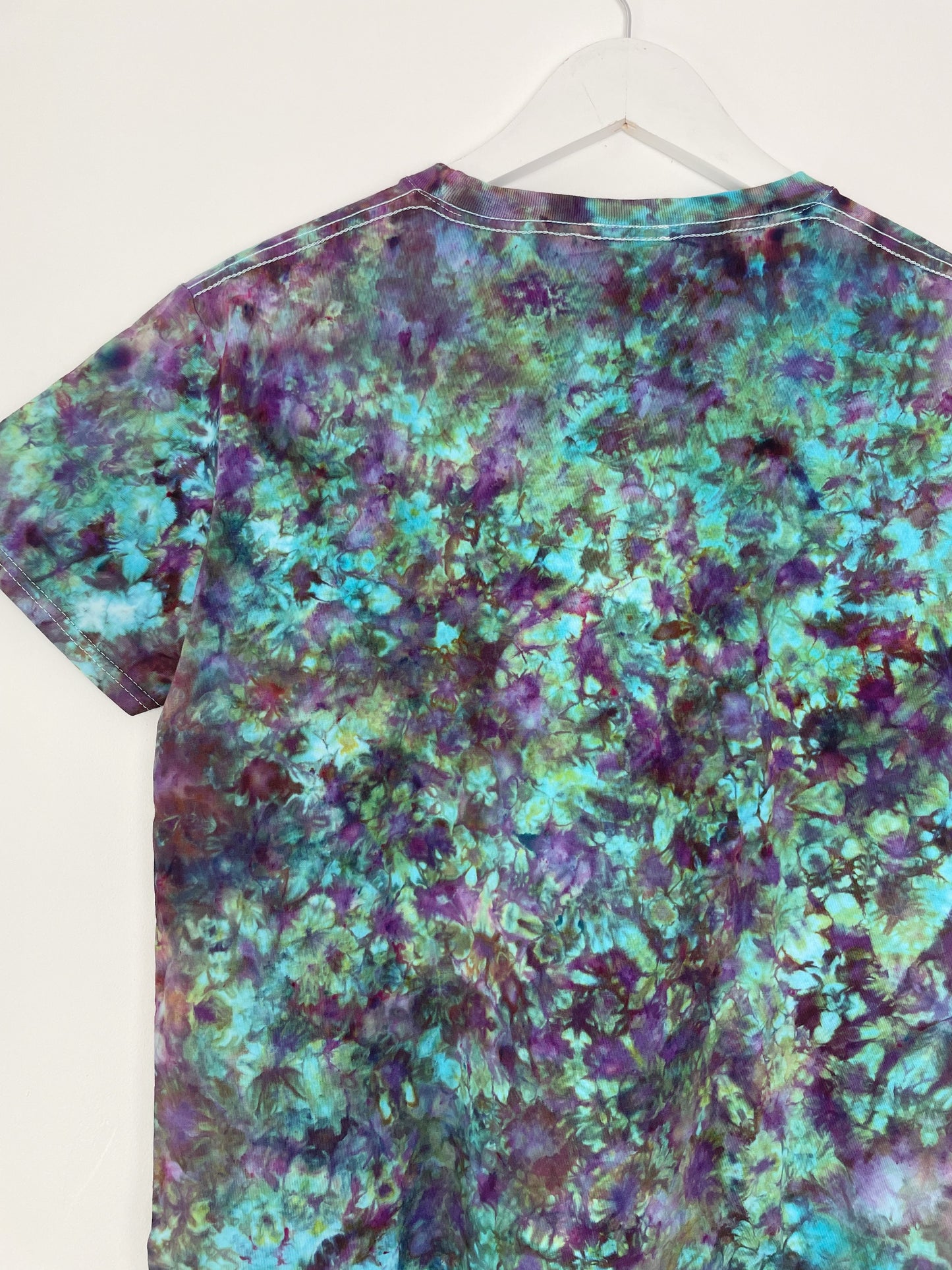 S | Blue Purple Ice Dye T-Shirt