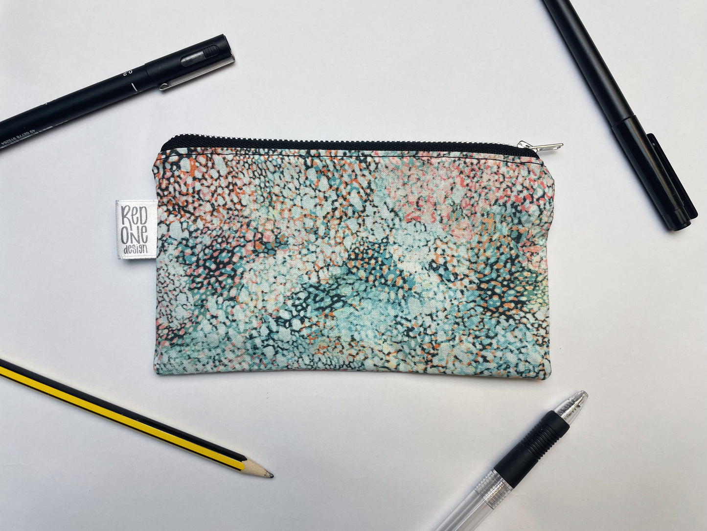 Handmade Zip Pouch | Printed Pencil Case | Small Coin Purse Make-up Pouch