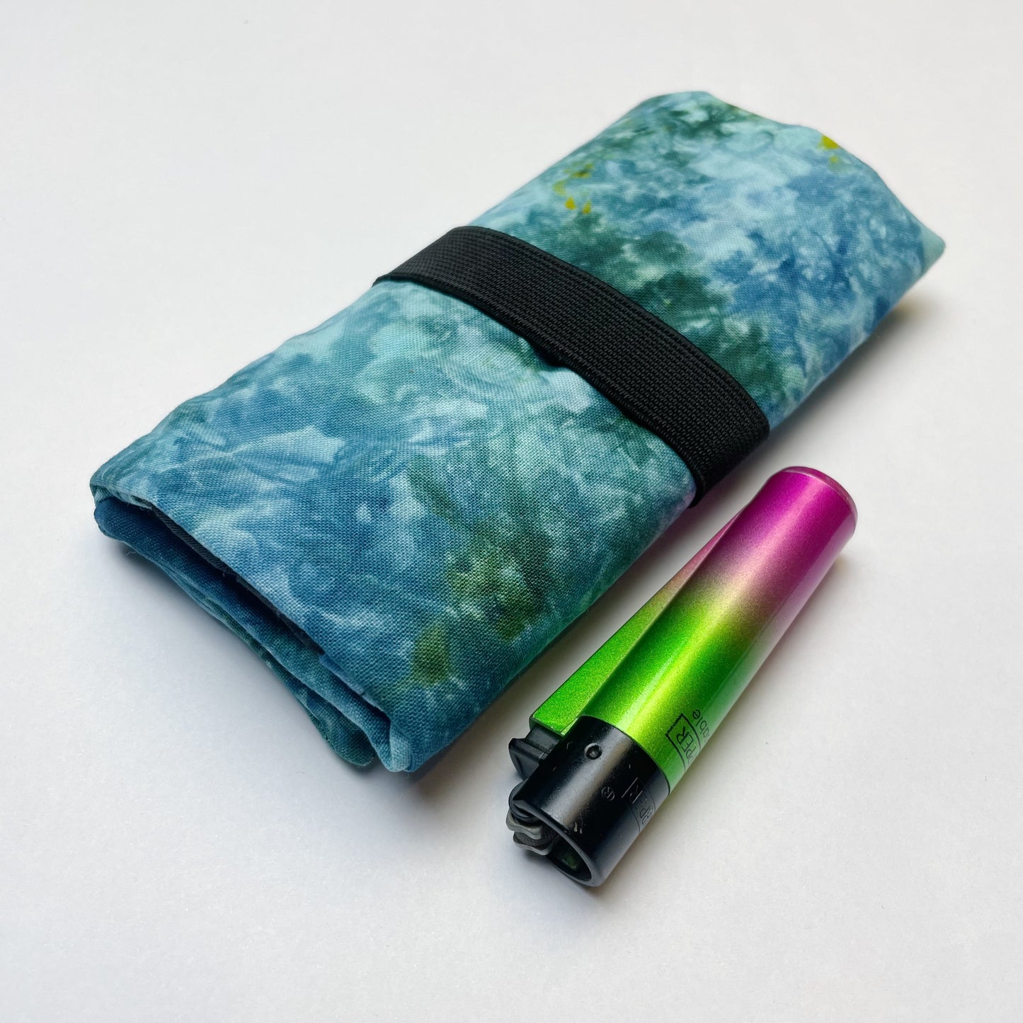Handmade Ocean Blue Ice Dye Tobacco Pouch