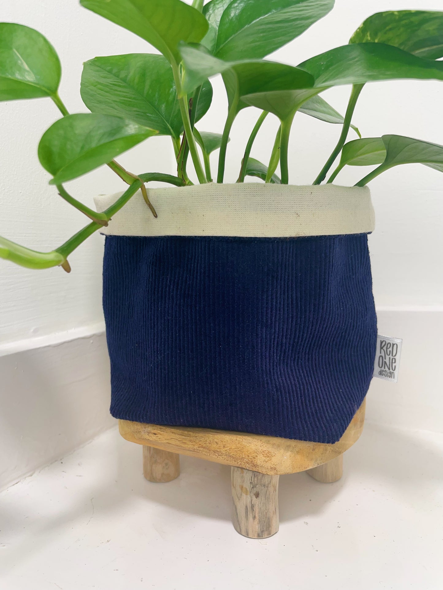 Handmade Corduroy Indoor Plant Pot Cover | Cord Houseplant Pot Sleeve