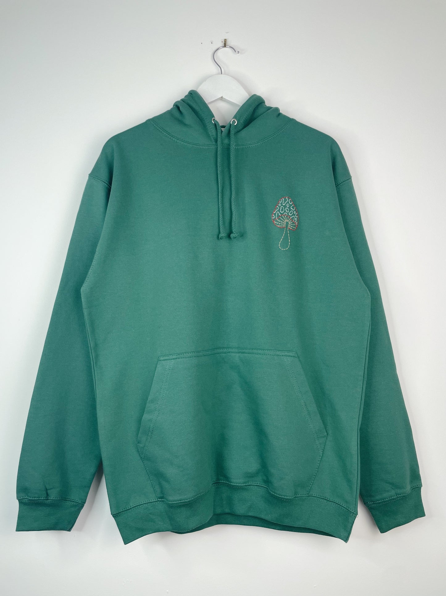 Mushroom - Hand Embroidered Unisex Hoodie