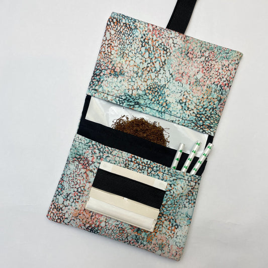Handmade Tobacco Pouch | Multicolour Animal Print Rolling Tobacco Cover Storage