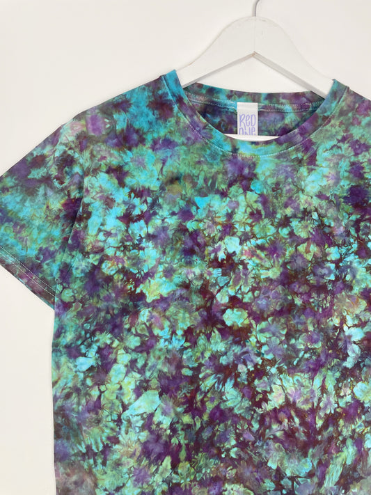 S | Blue Purple Ice Dye T-Shirt