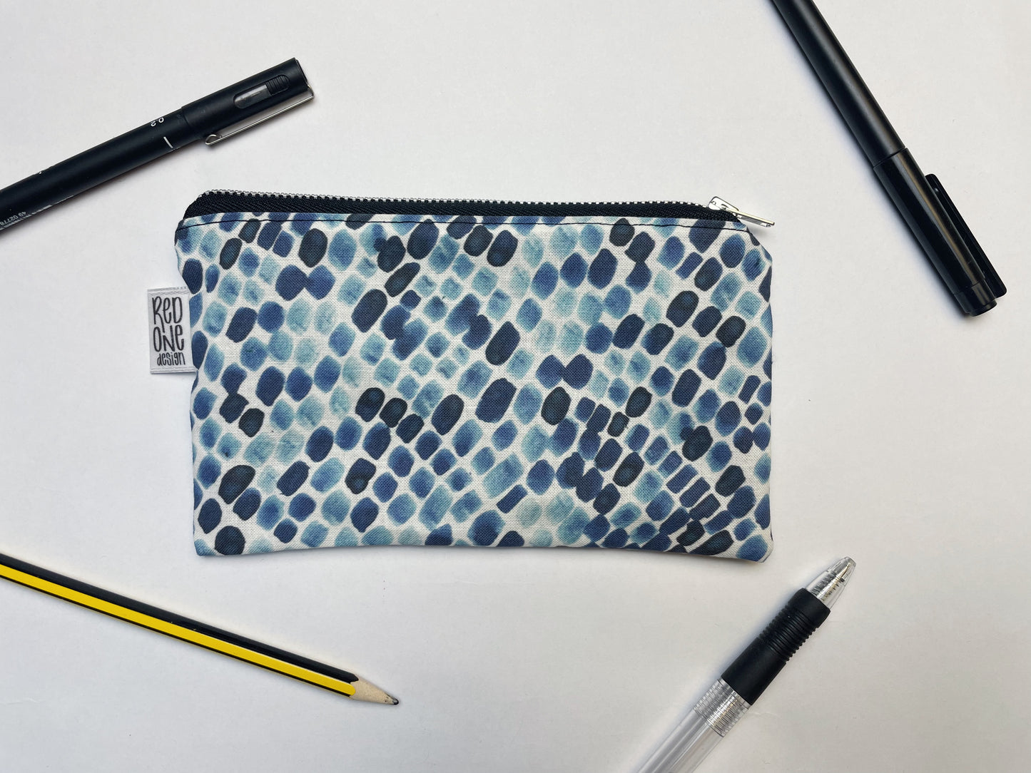 Handmade Zip Pouch | Printed Pencil Case | Small Coin Purse Make-up Pouch