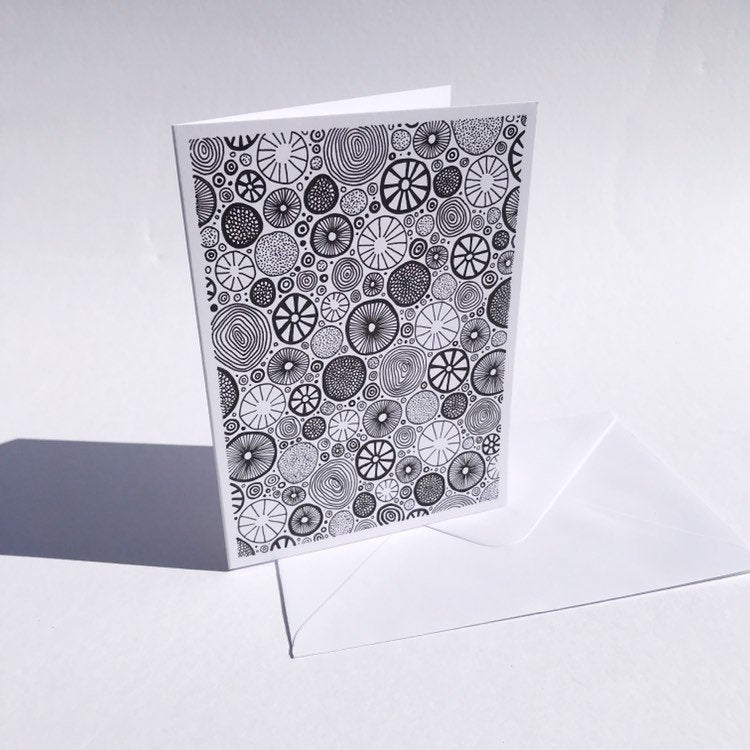Hand Drawn Blank Greeting Card