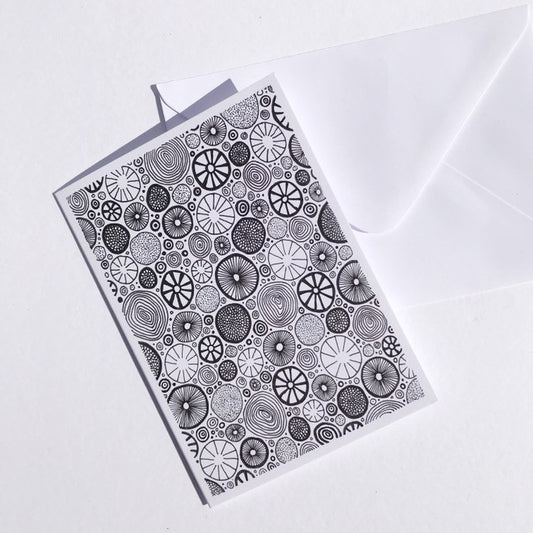 Hand Drawn Blank Greeting Card