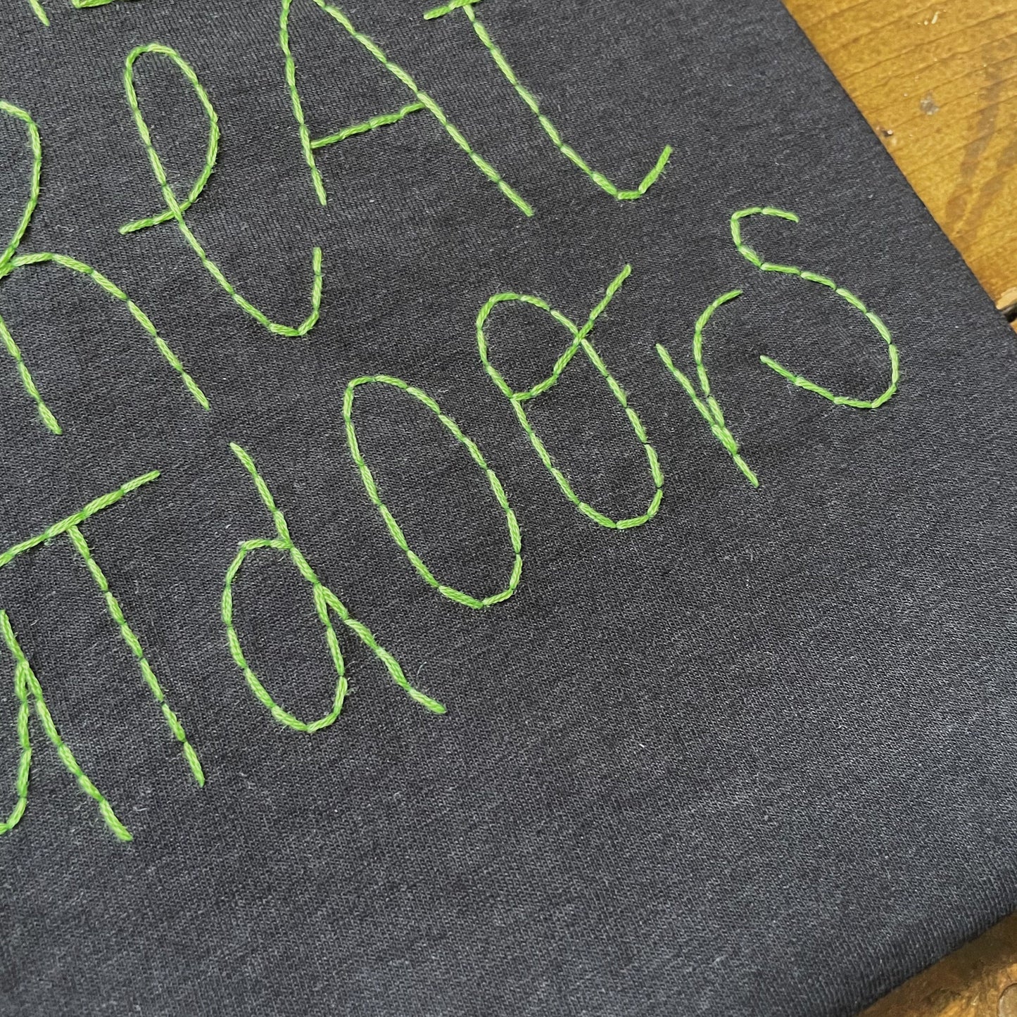 Feel The Great Outdoors - Unisex Hand Embroidered T-Shirt