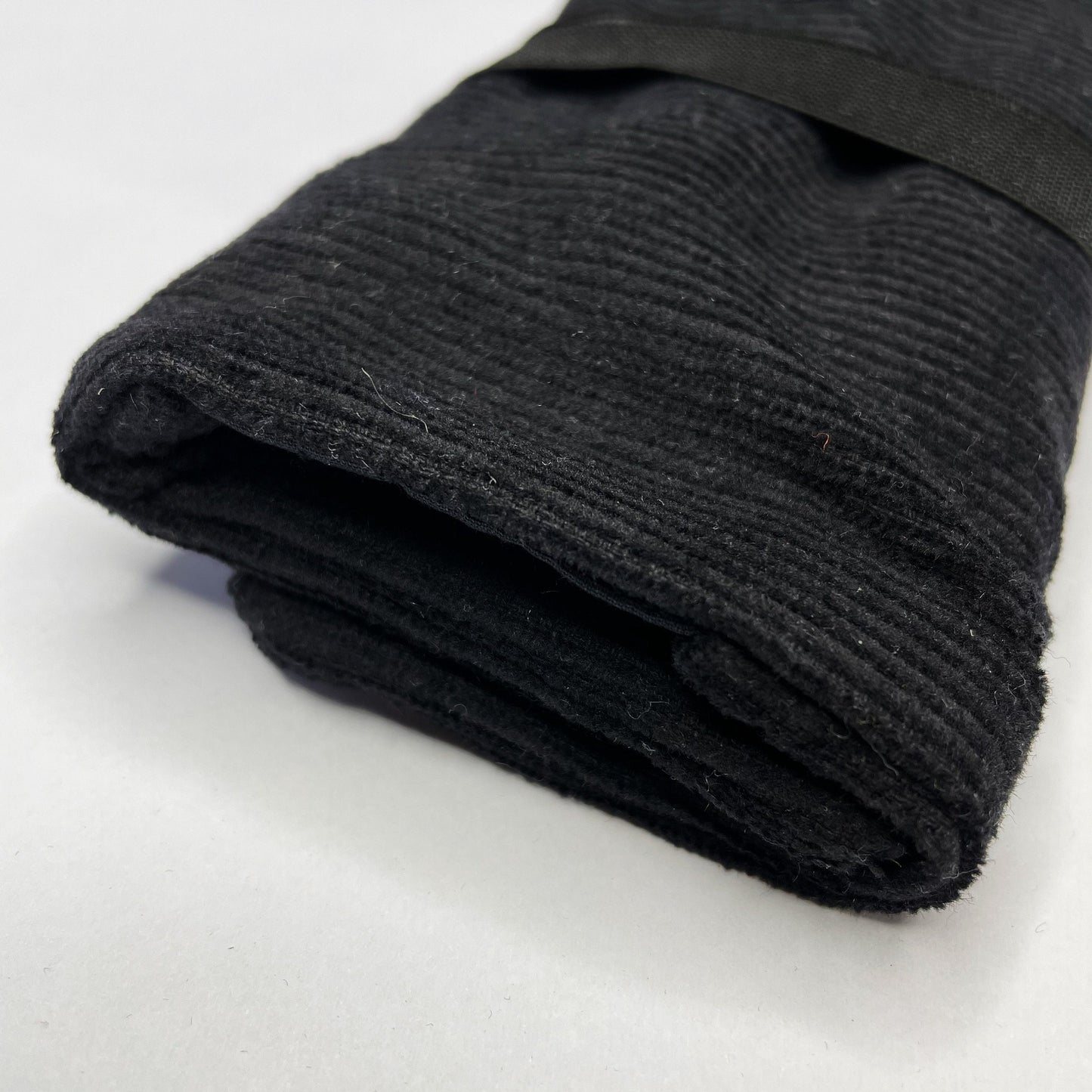 Handmade Black Corduroy Tobacco Pouch | Rolling Tobacco Cover Storage