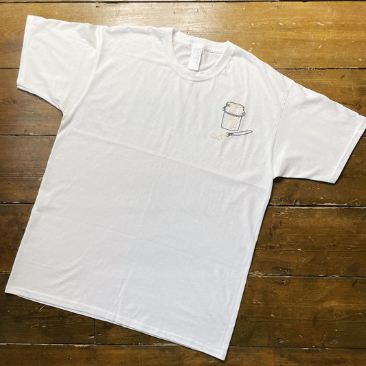 Hand Embroidered Paint Bucket T-Shirt