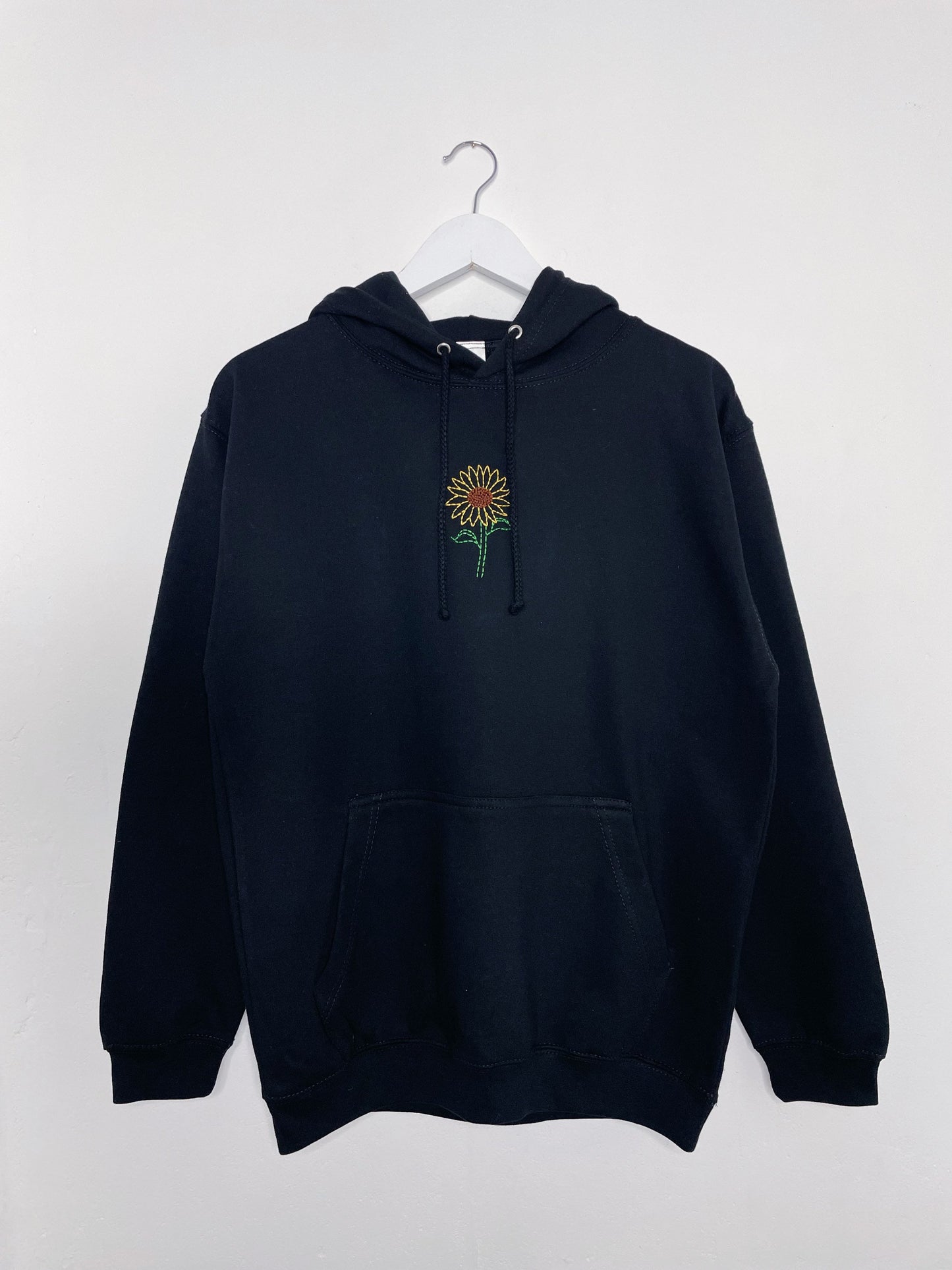 Hand Embroidered Sunflower Pullover Hoodie | All sizes