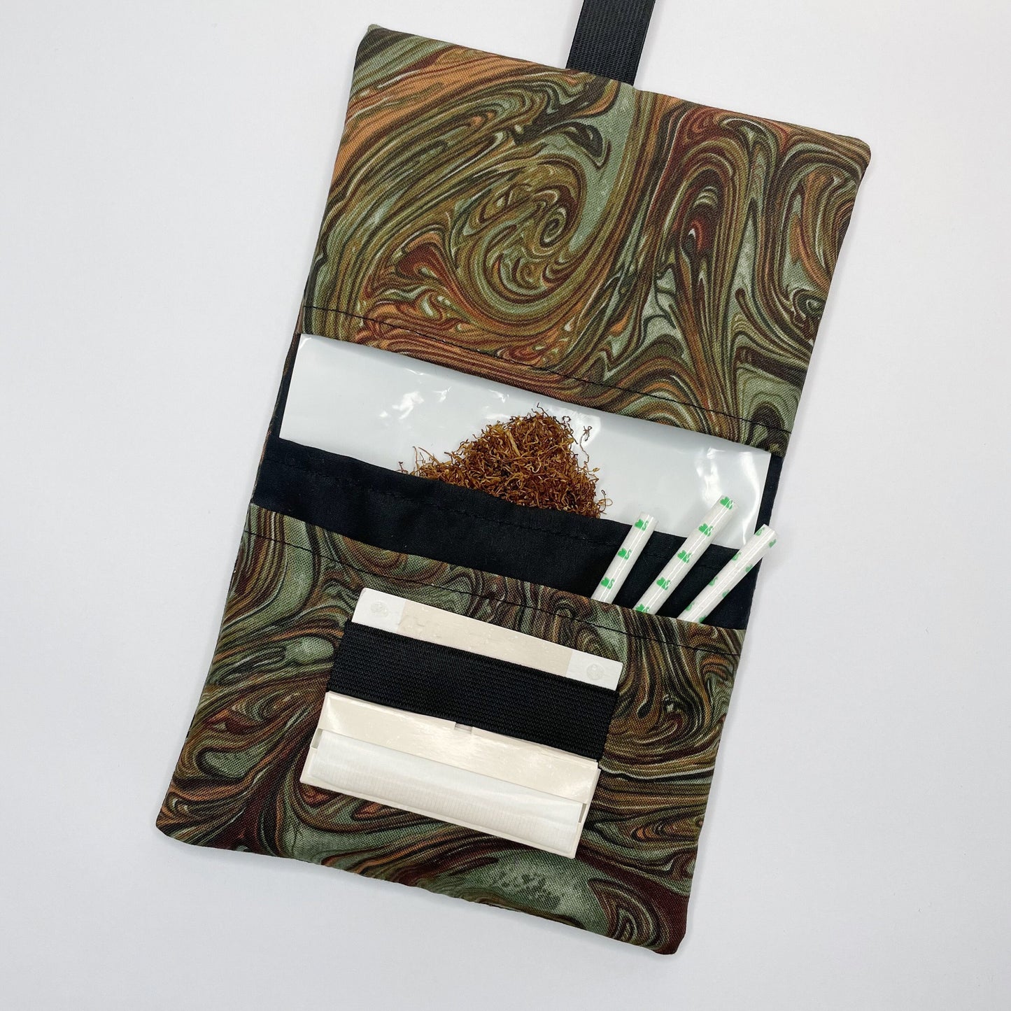 Handmade Tobacco Pouch | Marble Print Tobacco Storage Holder