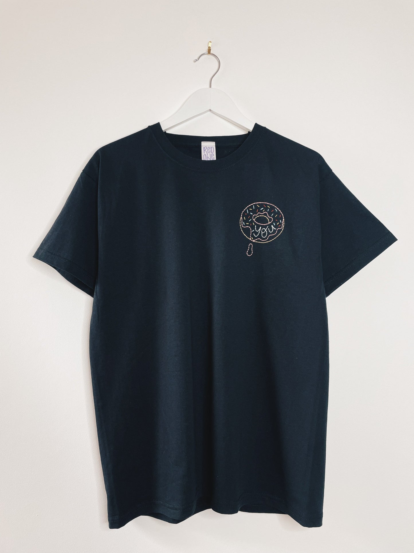 You Donut | Hand Embroidered Unisex T-Shirt