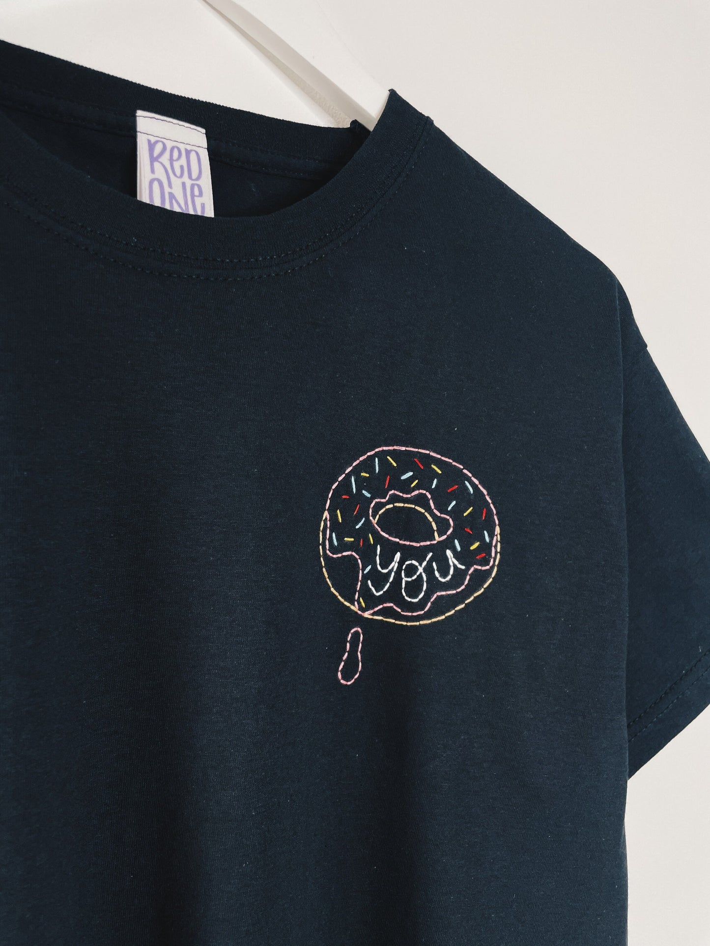 You Donut | Hand Embroidered Unisex T-Shirt