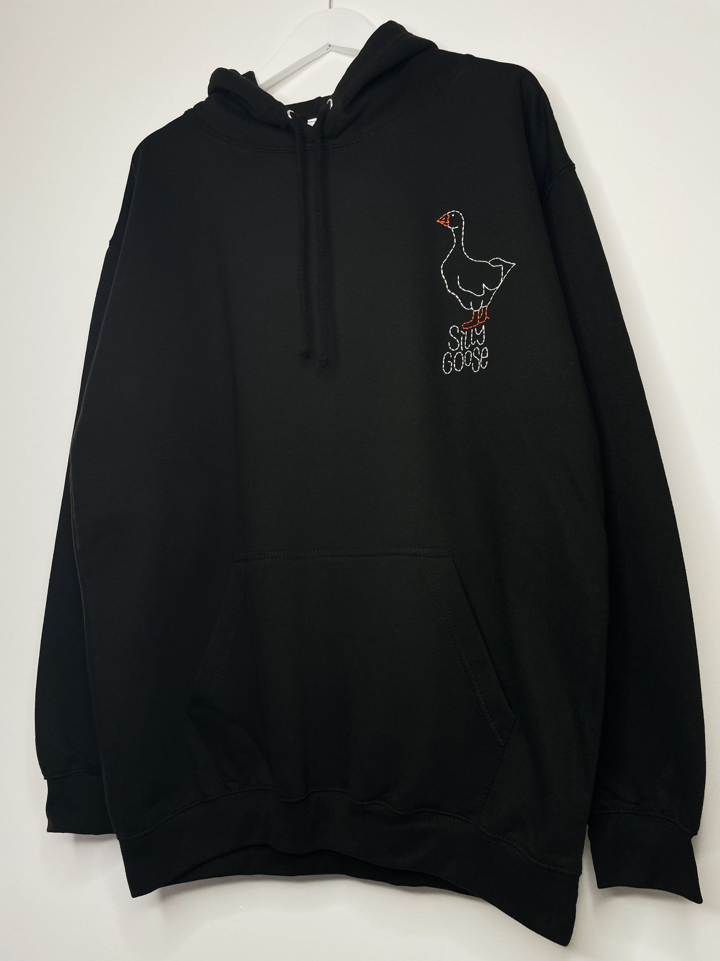 Silly Goose Hand Embroidered Unisex Hoodie