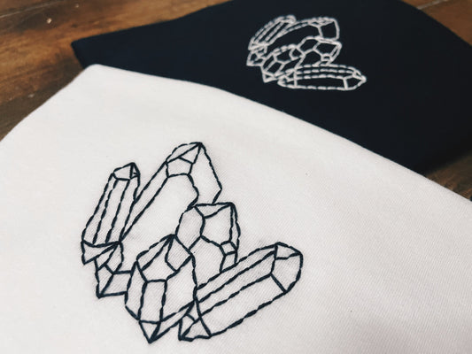 Crystal - Hand Embroidered Unisex T-shirt