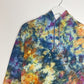 S | Ice Dye Blue Sunrise Multicolour Hand Dyed Pullover Hoodie