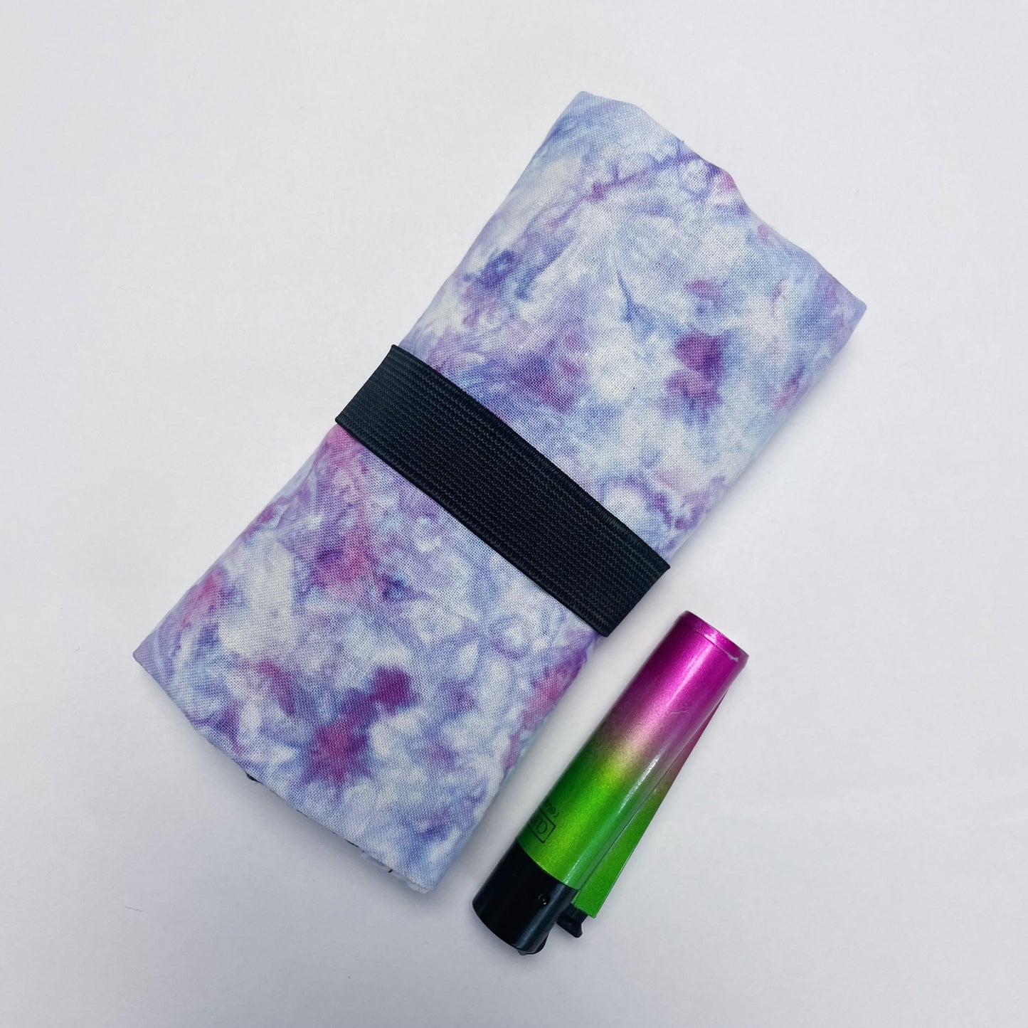 Handmade Ice Dye Tobacco Pouch | Lilac Tobacco Storage Cover