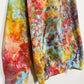 XL | Ice Dye Rainbow Multicolour Hand Dyed Pullover Hoodie