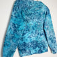 S | Ice Dye Ocean Blue Hand Dyed Sweatshirt