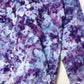 S | Ice Dye Purple Hand Dyed Pullover Hoodie