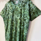 L | Ice Dye Dark Green Hand Dyed Ice Tie Dye T-Shirt
