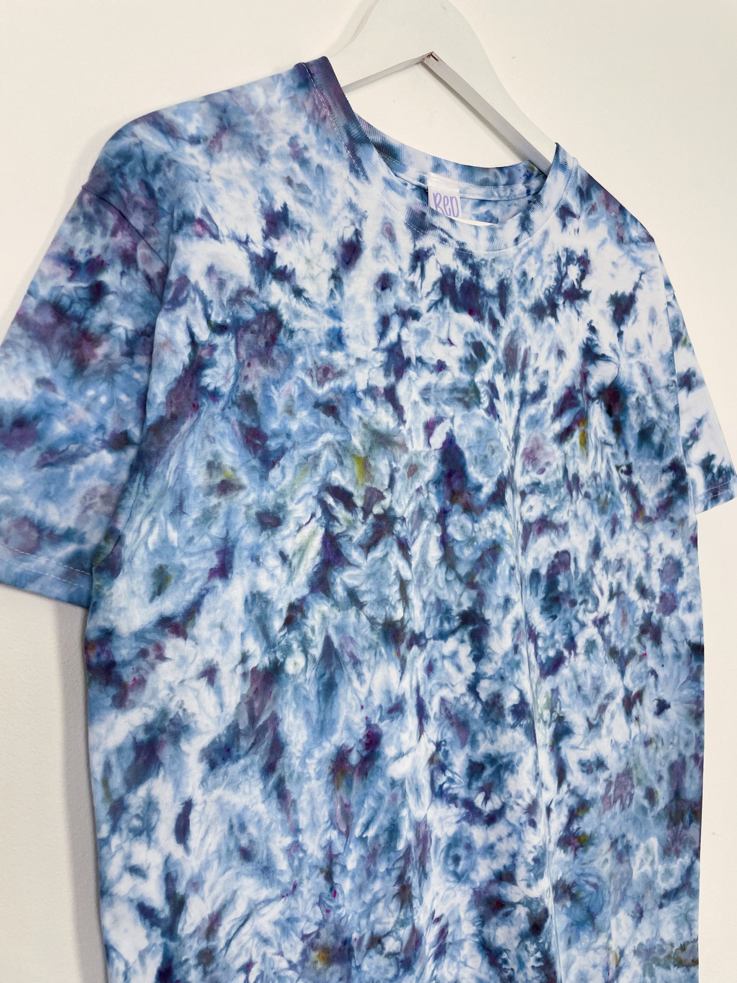 M | Ice Dye Frozen Waves Hand Dyed Ice Tie Dye T-Shirt