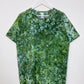 L | Ice Dye Dark Green Hand Dyed Ice Tie Dye T-Shirt