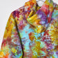 S | Ice Dye Rainbow Pink Multicolour Hand Dyed Pullover Hoodie