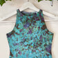 Ice Dye Blue/Purple/Green Crop Vest