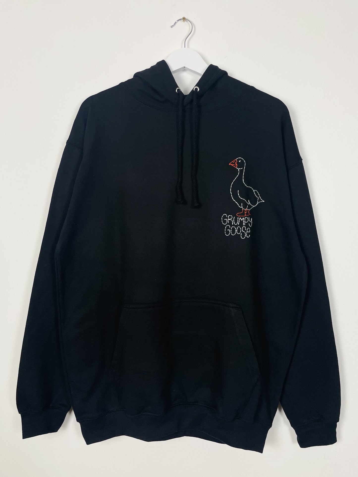 Grumpy Goose Hand Embroidered Unisex Hoodie