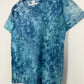 S | Ice Dye Ocean Blue Hand Ice Tie Dye T-Shirt