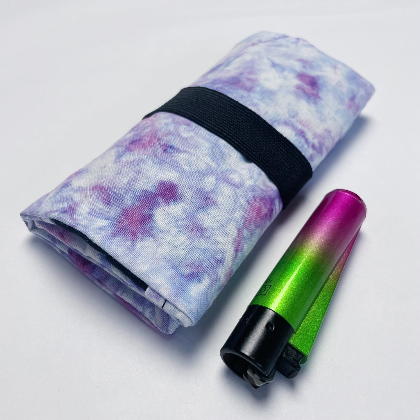 Handmade Ice Dye Tobacco Pouch | Lilac Tobacco Storage Cover