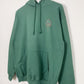 M | Mushroom Hoodie Green Hand Embroidered | Minor Display Damage