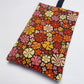 Handmade Tobacco Pouch | Black Floral Print Rolling Tobacco Storage Cover