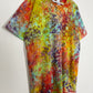 XL | Ice Dye Rainbow Multicolour Hand Dyed Ice Tie Dye T-Shirt