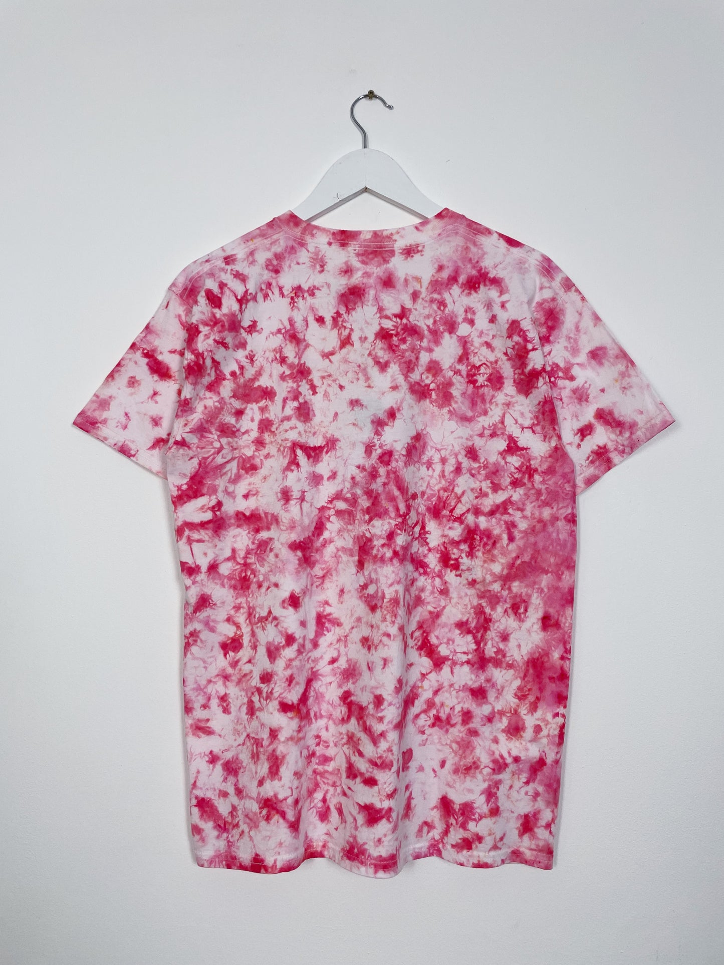 M | Ice Dye Pink Hand Dyed Ice Tie Dye T-Shirt