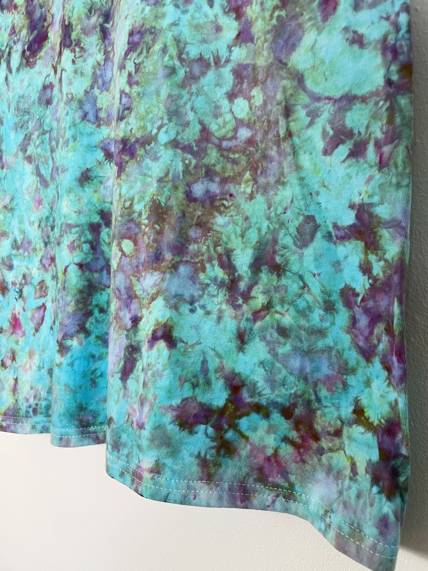 S | Blue Purple Ice Dye T-Shirt