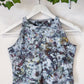 Ice Dye Cosmic Black Crop Vest