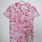 S | Ice Dye Pink Hand Dyed Ice Tie Dye T-Shirt
