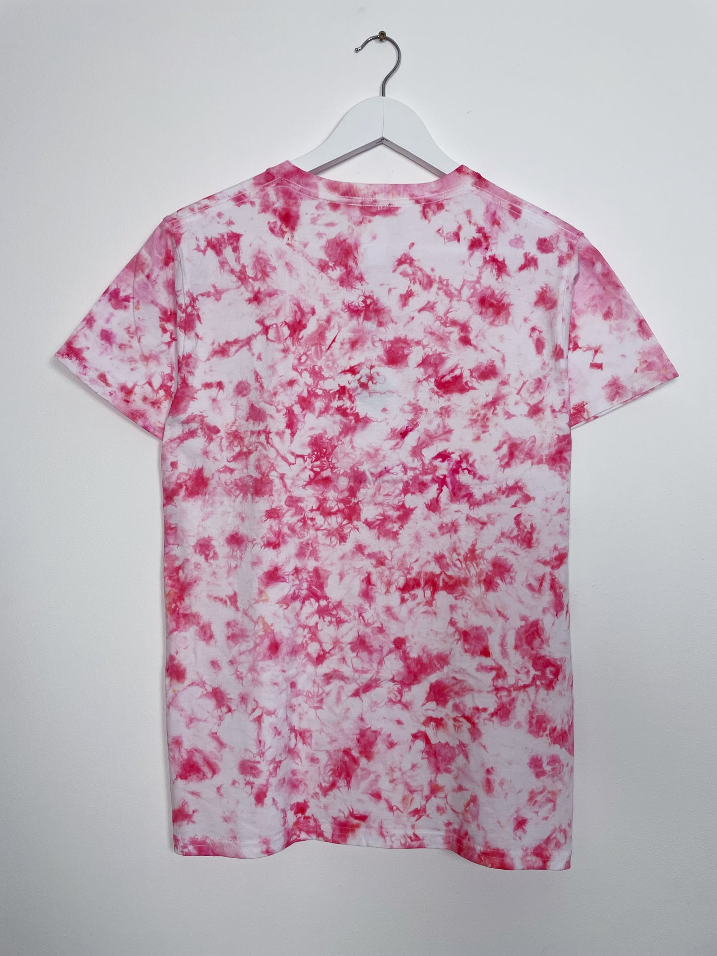S | Ice Dye Pink Hand Dyed Ice Tie Dye T-Shirt