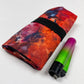 Handmade Red Galaxy Ice Dye Tobacco Pouch