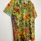 XL | Ice Dye Rainbow Multicolour Hand Dyed Ice Tie Dye T-Shirt